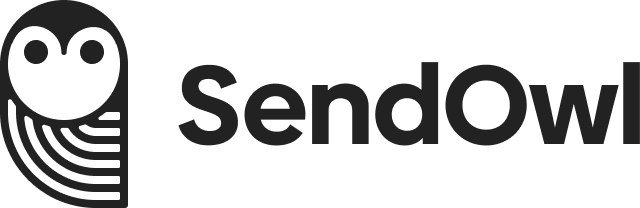 SendOwl logo featuring a minimalist black owl illustration next to the brand name "SendOwl" in bold, modern font—ideal for creators seeking a shopping cart plugin WordPress users can trust.